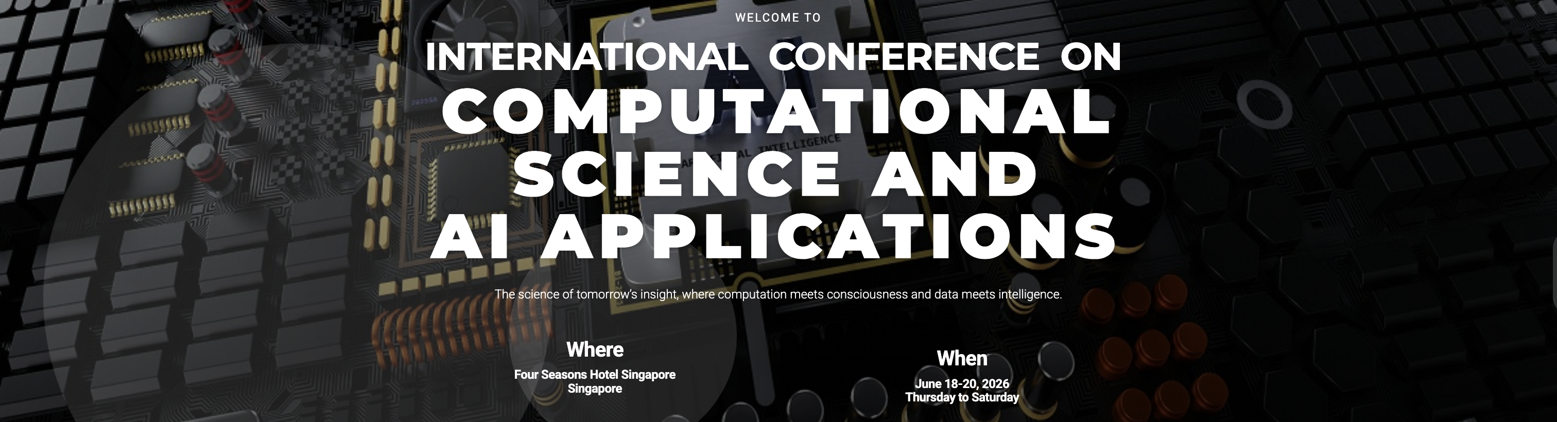 International Conference on Computational Science and AI Applications