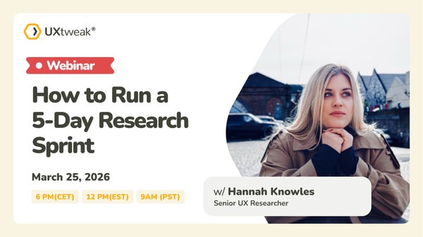 [Webinar]: How to Run a 5-Day Research Sprint