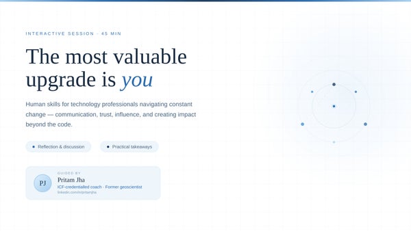 Human Skills in a Machine World - Future-Proofing Yourself, Not Just Your Skill.
